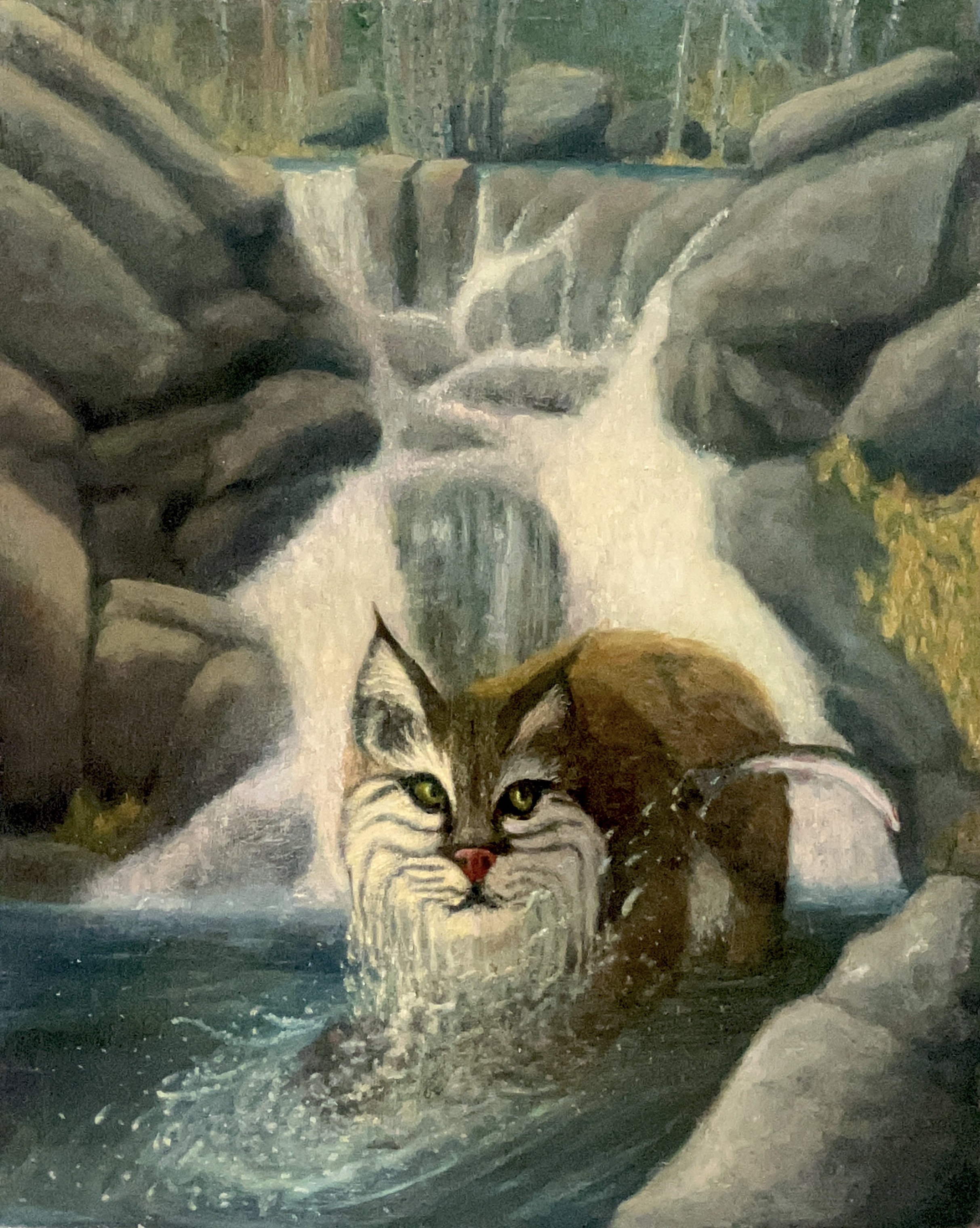 Fishing Below the Falls