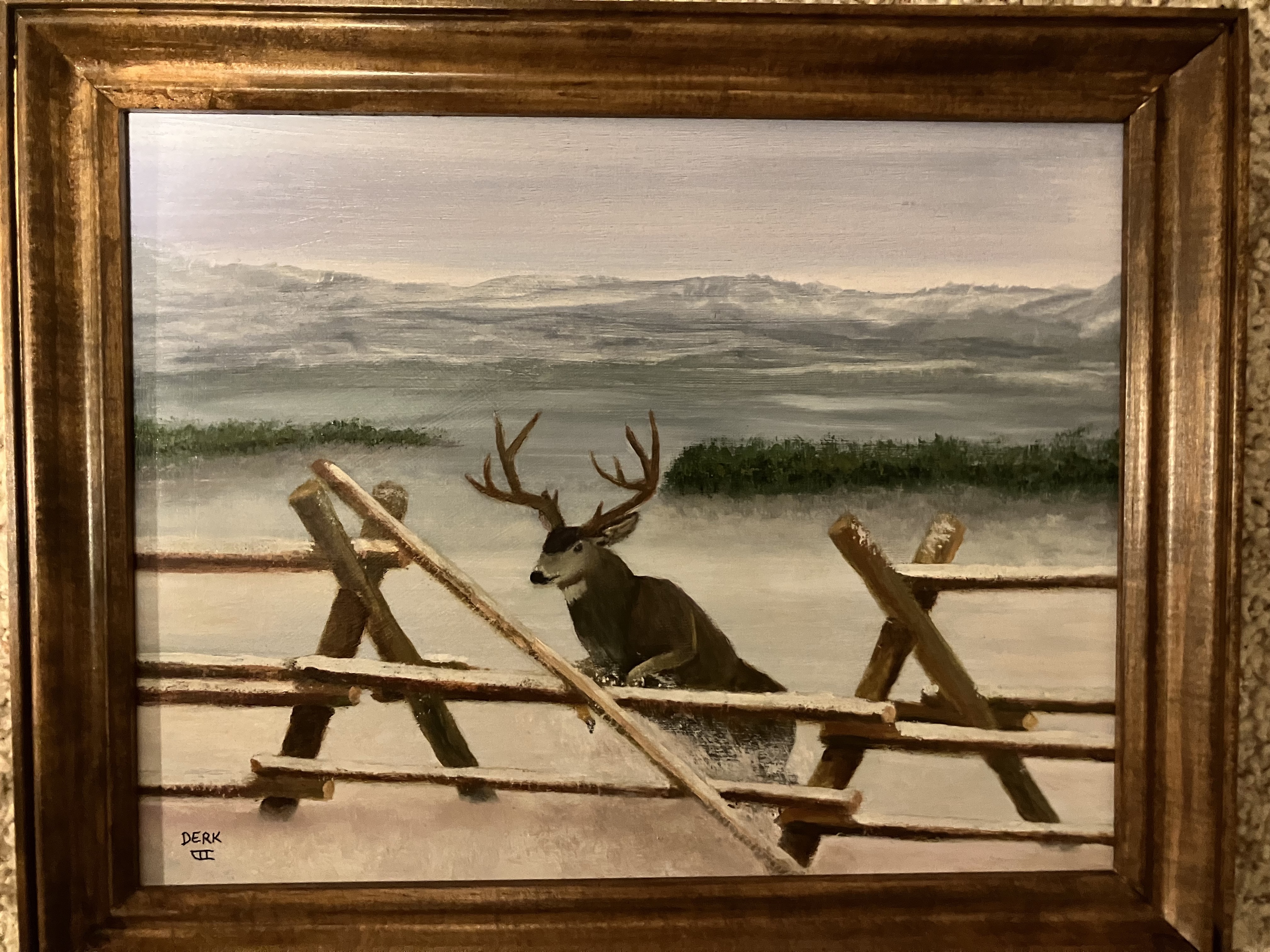 September Snow - Mule Deer